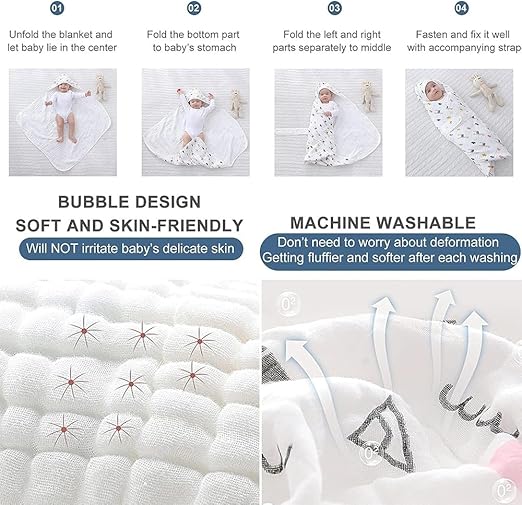 Newborn Baby Wrap Blankets Sleeping | Baby Blanket