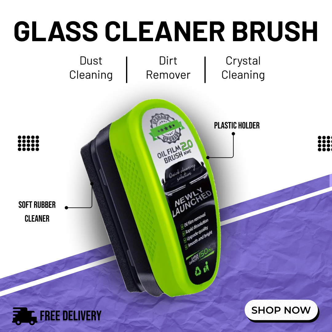 Car Oil Film Cleaning Brush for Dusty Glass (Free Delivery)