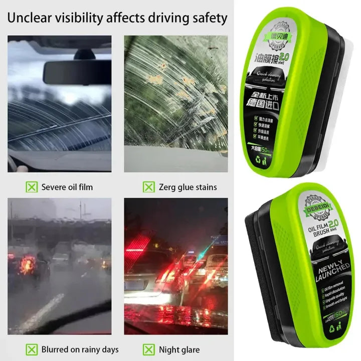 Car Oil Film Cleaning Brush for Dusty Glass (Free Delivery)