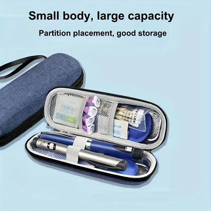 1/2 Set Insulin Pen Cooling Travel Box with 2 Cool Gel Pack